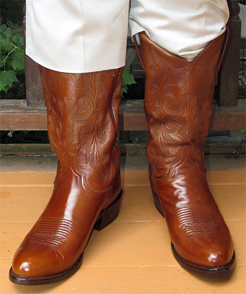 Lucchese Antique Brown Cowboy Boots