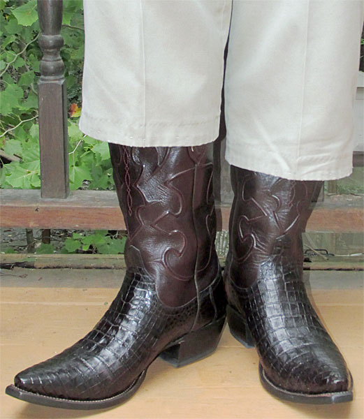 Lucchese Crocodile Belly Cowboy Boots