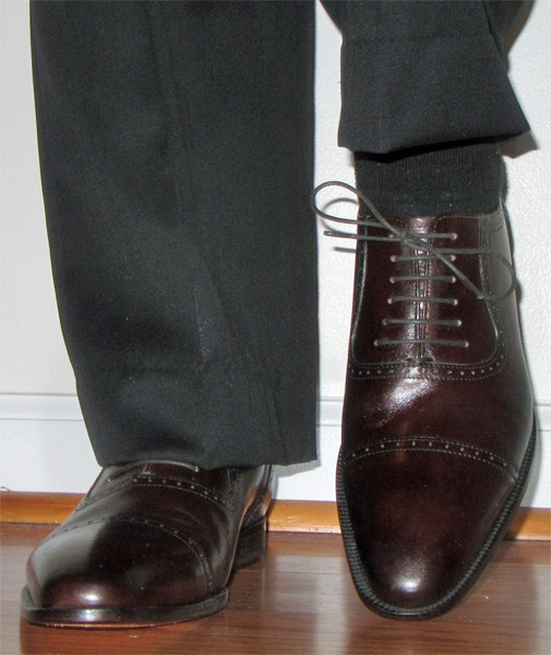 3DM Adelaide brown cap toe dress shoes