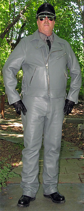 Custom Grey Leather Gear