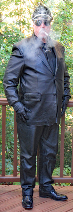 Barker Wilton dress shoes, leather suit, Marlboro