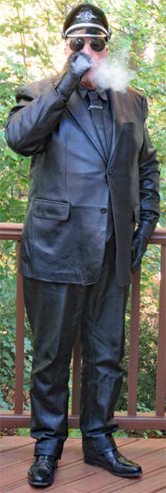 Barker Wilton dress shoes, leather suit, Marlboro